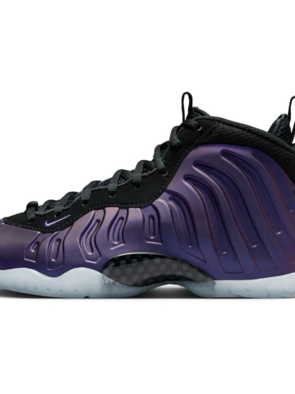 New Nike Little Posite One GS Shoes Eggplant (2024) Size 5Y / W 6.5 FJ1258-001 - Picture 7 of 7